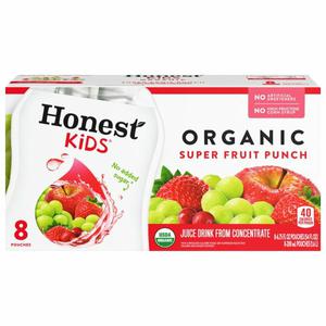 Honest Kids Juice Drink, Organic, Super Fruit Punch