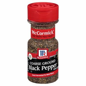 McCormick®  Black Pepper, Coarse Ground