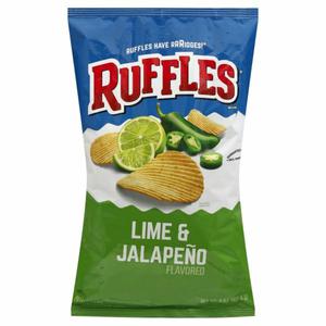 Ruffles Potato Chips, Lime & Jalapeno Flavored