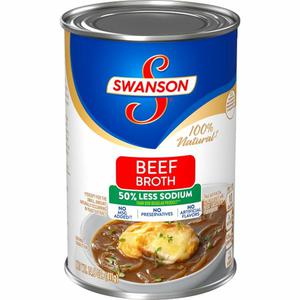 Swanson® 50% Less Sodium Beef Broth