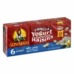 Sun-Maid Raisins, Yogurt Covered, Vanilla