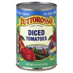 Tuttorosso Tomatoes Tomatoes, No Salt Added, Diced