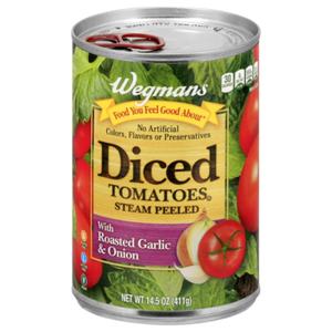 Wegmans Diced Tomatoes with Roasted Garlic & Onion