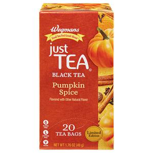 Wegmans Just Tea Pumpkin Spice Black Tea Bags