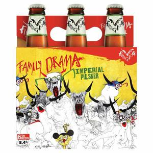 Flying Dog Beer, Imperial Pilsner, Family Drama 6/12oz bottles