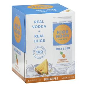 High Noon High Noon Pineapple 4 Pack