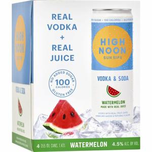 High Noon Hard Seltzer  High Noon Watermelon 4 Pack