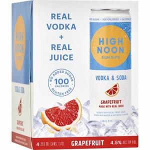 High Noon Hard Seltzer  High Noon Grapefruit 4 Pack