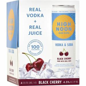 High Noon Hard Seltzer  High Noon Black Cherry 4 Pack