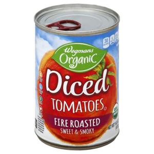 Wegmans Organic Fire Roasted Diced Tomatoes