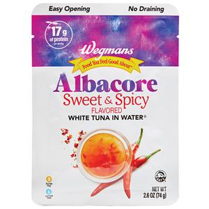 Wegmans Sweet & Spicy Albacore White Tuna, Pouch