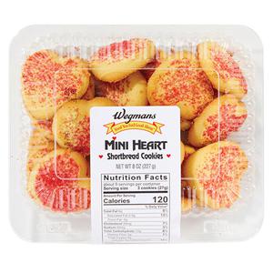 Wegmans Mini Heart Shortbread Cookies