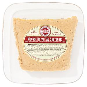 Les Trois Petits Cochons Mousse Royale w/Sauternes Wine, Bulk