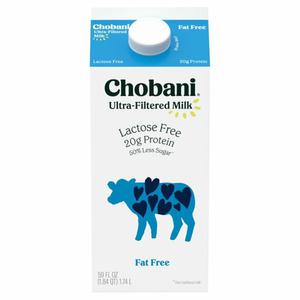 Chobani Milk, Fat Free, Ultra-Filtered