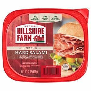 Hillshire Farm Deli Select Ultra Thin Uncured Hard Salami, 7 oz.