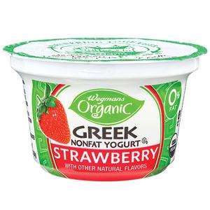 Wegmans Organic Strawberry Nonfat Greek Yogurt