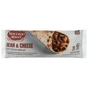 Saffron Road Artisan Wrap, Bean & Cheese