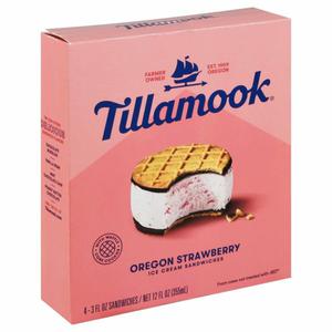 Tillamook Ice Cream Sandwiches, Oregon Strawberry