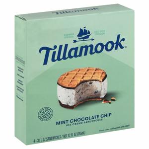 Tillamook Ice Cream Sandwiches, Mint Chocolate Chip