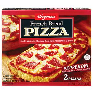 Wegmans Frozen French Bread Pepperoni Pizza, 2 Pack