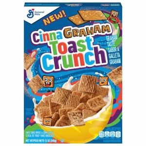 Cinnamon Toast Crunch Cereal, Wheat & Corn, Sweetened, CinnaGraham