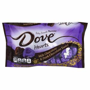 Dove Milk Chocolate & Dark Chocolate Swirl, Hearts,