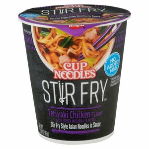 Nissin Stir Fry Cup Noodles, Teriyaki Chicken Flavor