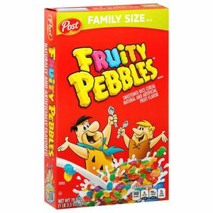 Fruity Pebbles PEBBLES Cereal, Sweetened Rice, Family Size