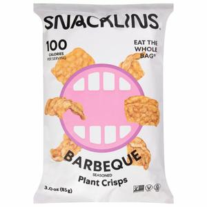 Snacklins Plant Crisps, Barbeque, Seasoned