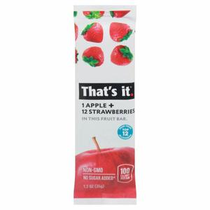 Thats It Fruit Bar, Apple + Strawberries