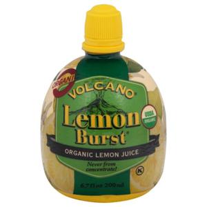 Volcano Burst Juice, Organic, Lemon Burst