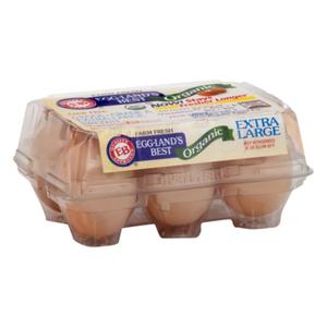 Eggland's Best Eggs, Organic, Brown, Cage Free, Extra Large