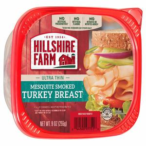 Hillshire Farm Ultra Thin Sliced Deli Lunch Meat, Mesquite Smoked Turkey Breast, 9 oz