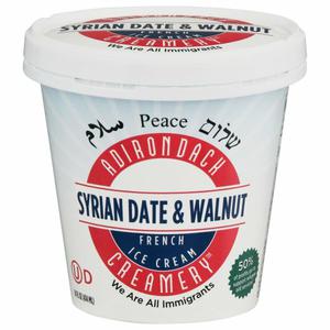 Adirondack Creamery Ice Cream, Syrian Date & Walnut, French