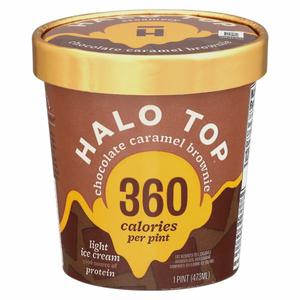 Halo Top Ice Cream, Light, Chocolate Caramel Brownie