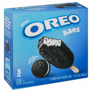 Oreo Frozen Dairy Dessert Bars, 5 Pack