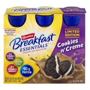 Carnation Breakfast Essentials Complete Nutritional Drink, Breakfast Essentials, Cookies n' Creme, Limited Edition