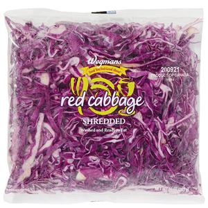 Wegmans Cabbage, Shredded, Red