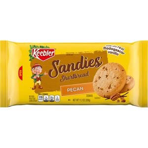 Keebler Sandies Sandies Cookies, Shorbread, Pecan, Family Size