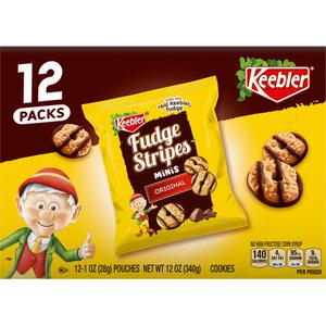 Keebler Fudge Stripe Cookies On-The-Go 12 Pack