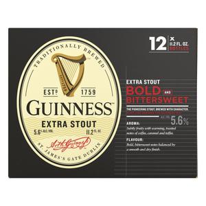 Guinness Extra Stout Beer  12/11.2 oz bottles