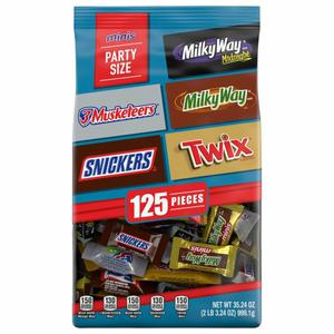 Snickers, Twix, Milky Way & 3 Musketeers Candy, Minis, Party Size