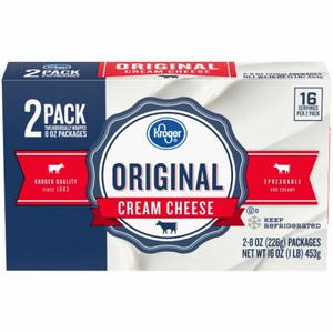 Kroger® Original Cream Cheese, 2 ct / 8 oz