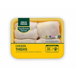 Sanderson Farms Skin Up Chicken Thighs, 1 lb