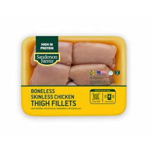 Sanderson Farms Boneless Skinless Chicken Thigh Filet, 1 lb