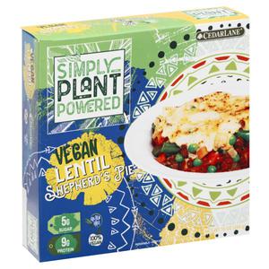 Cedar Lane Cedarlane Natural Foods, Simply Plant Powered Vegan Lentil Shepherd's Pie 10 oz. Single Serve Frozen Entree.