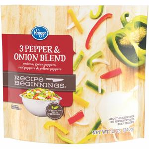 Kroger® Recipe Beginnings 3 Pepper & Onion Blend, 12 oz