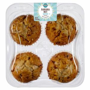 Bakery Fresh Goodness Banana Nut Muffins, 4 ct / 15 oz