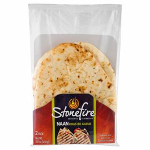 Stonefire Roasted Garlic Naan Flatbreads, 2 ct / 8.8 oz