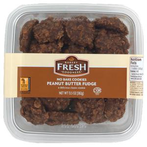 Bakery Fresh Goodness Mini Peanut Butter Fudge No Bake Cookies, 13.5 oz